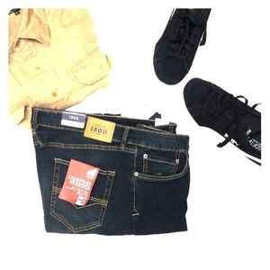 IZOD Mens Comfort Stretch Slim 40x32 Slim Jeans
